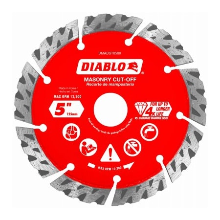 Diablo 5'' Dia Seg Turbo Blade DMADST0500